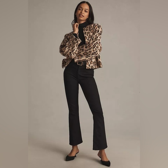 MOTHER Denim - NWT! Anthropologie MOTHER The Hustler High-Rise Ankle Jeans in Black- 23 PETITE🏈